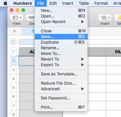 Save! Save the spreadsheet to the Numbers folder in your icloud account At this