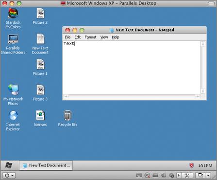Integrating Mac OS and Virtual Machine 151 Hiding Parallels Desktop and all its windows in Full Screen.