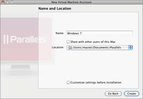 Setting Up a Virtual Machine 64 6 Before your start, review your virtual machine name and location.