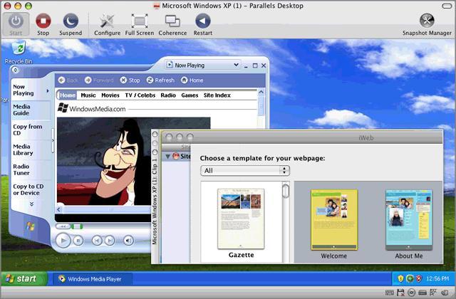 Working With Virtual Machines 99 Placing an Image on Top of the Virtual Machine Window Parallels Desktop allows you to create images (also called clips) of the whole Mac OS X desktop or any of its