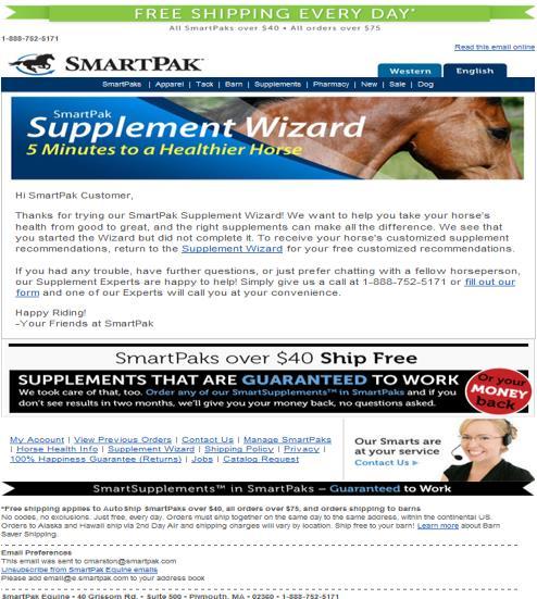 Supplement Wizard Abandoned, Did not