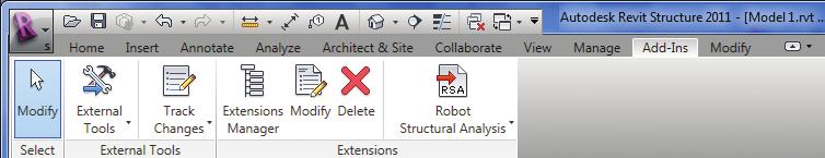 Overview of the Autodesk Revit Structure 2011 Extensions The Autodesk Revit Structure 2011 Extensions are available as a package of useful tools that work as add-ons to the Autodesk Revit Structure
