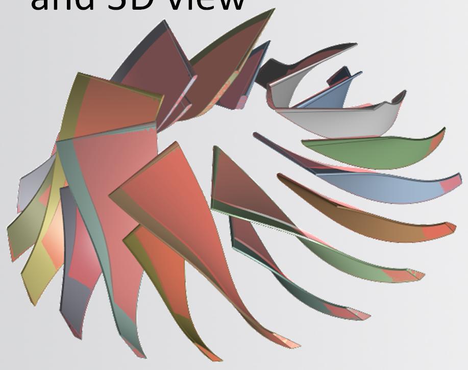 ANSYS BladeModeler Design comparison Visible in meridional