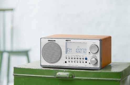 Table-Top Radios WR-2 FM-RBDS / AM Wooden Cabinet Digital Tuning Receiver 10 Memory Preset Stations (5 FM, 5 AM) Easy to Read LCD Display Digital tuning system Clock and Alarm (Radio / Buzzer)