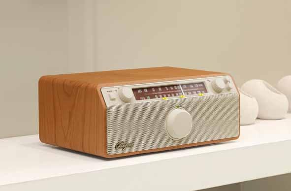 Table-Top Radios WR-12 AM / FM / AUX-In / Analog Wooden Cabinet Receiver AM/FM Stereo Bands, Aux-in Indicator Dial Scale Display with Adjustable Backlight Soft and Precise Tuning Bass and Treble