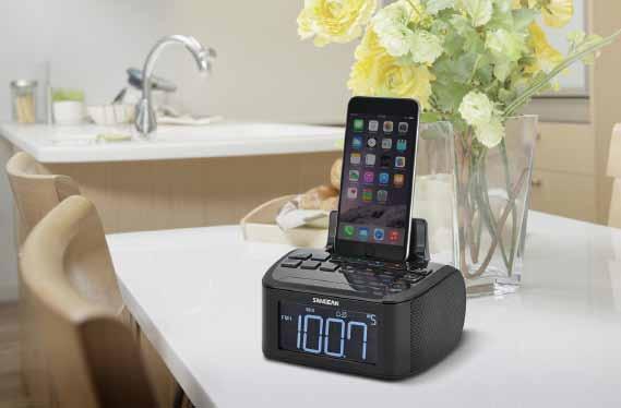 Clock Radios rcr-28 FM / AM / Aux-in Digital Tuning Clock Radio Compatible with iphone / ipod AM / FM Stereo Digital Tuning Play, Charge and Cradle your iphone / ipod 15 Station Presets (10 FM, 5 AM)
