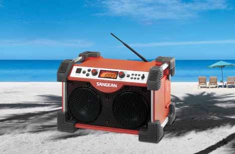 Utility / Worksite Radios FB-100 FATBOX (FB-100) FM / AM / Aux-in Ultra Rugged Radio Receiver Rain Resistant to JIS4 Standard Dust Resistant Shock Resistant Digital PLL Tuner FM and AM Large Backlit