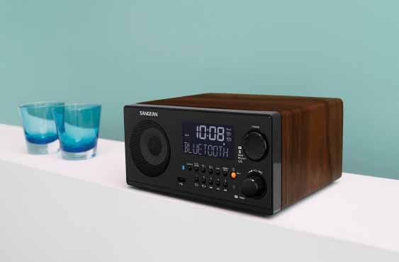 Table-Top Radios with Bluetooth WR-22 FM-RBDS / AM / USB / Bluetooth Digital Receiver 10 Station Presets (5 FM, 5 AM) Easy To Read High Contrast LCD Display With Automatic And Adjustable Backlight