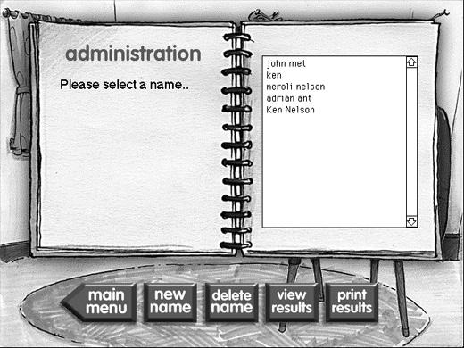 Administration Page The Administration Page The entry to this page has been restricted and can only be accessed by a keyboard command: From the MAIN MENU.