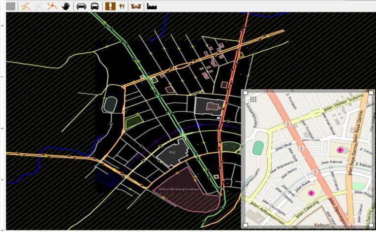 Performance Comparison of Mobility Generator and MOVE using Optimized Link State Routing Fig. 3OpenStreetMap for Real Street Map III.