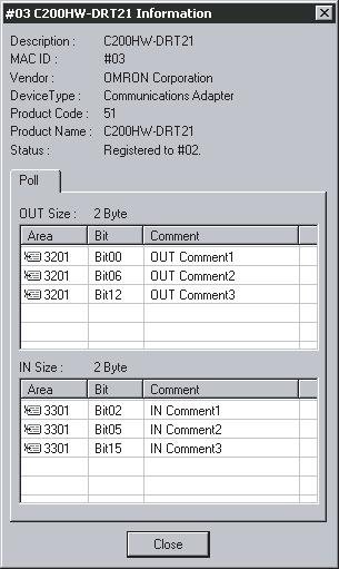 Manual I/O Allocations Section 4-8 Automatic Allocation I/O Allocation Tab - Register/Unregistered (Allocate/Unallocated) Button Note This procedure is the same for the CS1W-DRM21, CJ1W-DRM21,