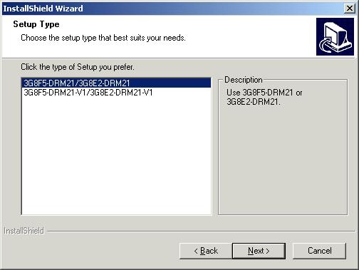 PCMCIA Card Installation Section 2-3 4. Specify the destination directory for the driver files. If the default directory shown in the window is acceptable, click the Next Button.