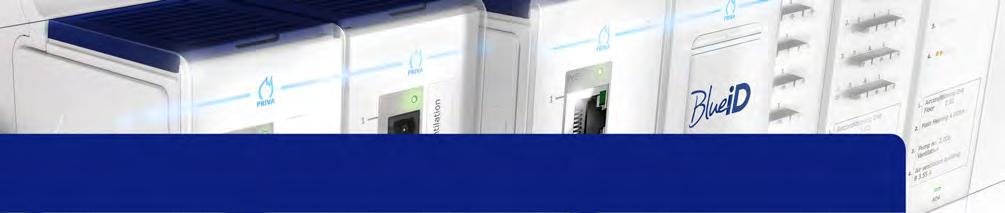 Priva Blue ID system overview Simple installation A base can simply be clicked onto a DIN rail. When doing so, the necessary internal connections are completed.