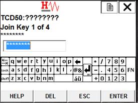 3.2 Join Key 4. Select Join Key 1 of 4. Press the right arrow to input segment 1 of the Join Key. 1. Scroll down and select Setup on the Field Communicator.