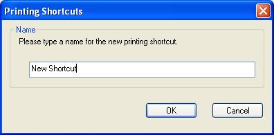 Create and use printing shortcuts Create a printing shortcut On the Printing Shortcuts tab, select the print