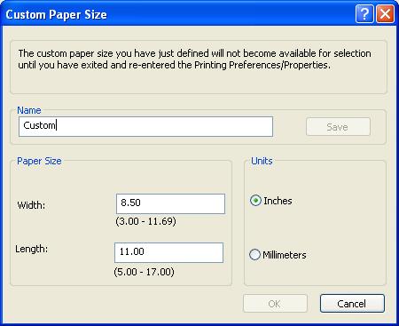Print on different page sizes Select a page size Open the printer driver, and click the Paper/Quality tab.