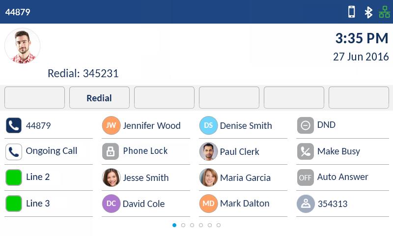 MOBILE LINK (CONT) When your mobile phone is paired and connected to the Mitel 6940 phone, incoming calls to your mobile phone will be indicated on your Mitel 6940 phone as well.