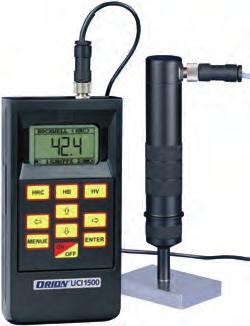 direction-independent measurement, measurement of curved surfaces (test attachments required as accessories) Delivery: Ident. No. 010 (without measuring probe) with batteries 2 x Mignon 1.