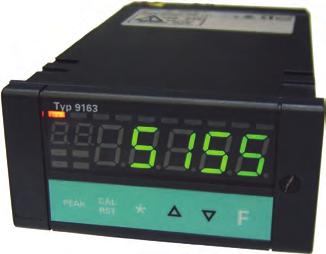 Force measurement and weighing technology Force sensors and display units Measuring and display devices MEC-9163 for force and torque measurements, weighing tasks with DMS sensors, for displacement
