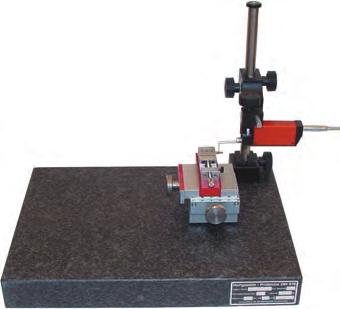 Roughness evaluation with DIASOFT-Standard Accessories for roughness measuring units DIAVITE DH-8 and DIAVITE COMPACT II measuring stand, natural-stone base, with column Ø 20 mm,