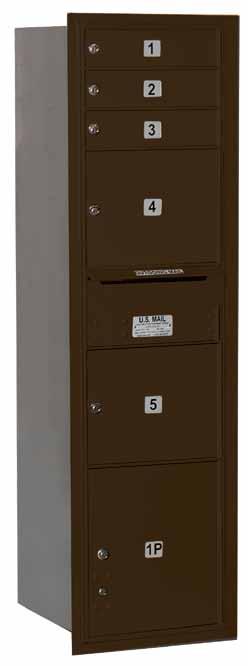 OM HORIZONTAL MAILBOXES - FRONT OR REAR LOADING - U.S.P.S. APPROVED MODEL DESCRIPTION DOOR SIZE WEIGHT PRICE MAILBOXES 3700MB1 1,2,3 MB1 Door and 17'' D Compartment W x 3-1/4'' H 5 lbs. $55.