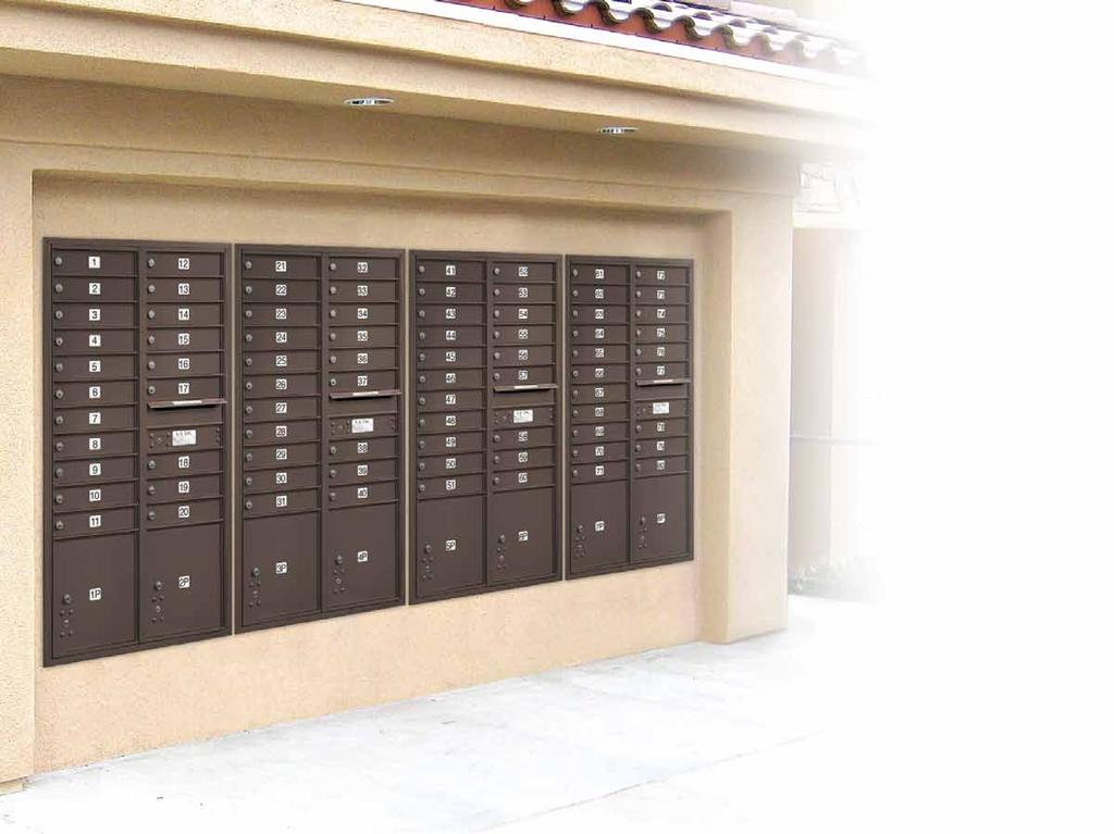 4C Horizontal Mailbox Specifications & Options Manufactured by Salsbury Industries to USPS-STD-4C Specifications Required for New Construction ADA Compliance Guidelines visit www.mailboxes.