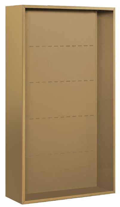 Surface mounted enclosures feature a durable powder coated finish available in four (4) contemporary colors that match the 4C horizontal mailboxes.