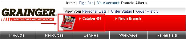 Online Catalog Overview The Online Catalog is available on the Grainger.com as a PDF (Portable Document Format) version of the actual Grainger catalog.