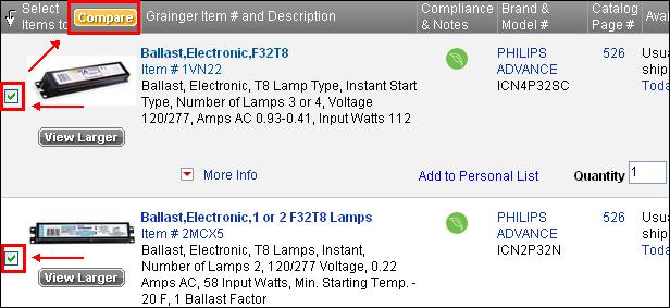 Compare Products and Item Details Overview The Compare Products feature allows customers to compare between 2 and 8 products from multiple pages in an easy-to-read chart for fast selection.