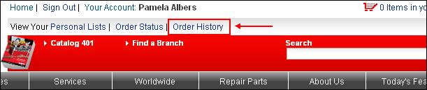 DOWNLOAD OR DER HISTORY Overview Download Order History is a new and valuable feature that gives customers the ability to download and analyze their purchasing history.