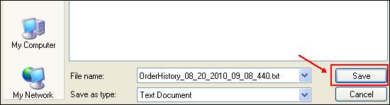 Download Order History, Continued