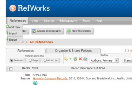 RefWorks. Then Click on Send To (upper right), then File, then in the FORMAT box select MEDLINE. Click on Create File.