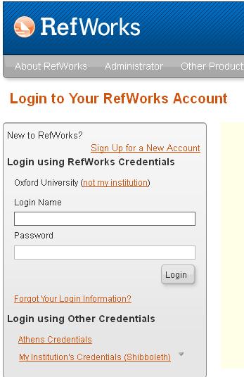 Getting started: setting up an account (1) 1. Go to www.refworks.