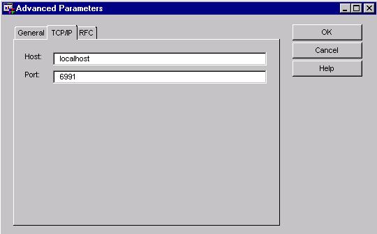 Using the SAS/ACCESS Interface to R/3 4 Advanced Parameters Window 21 Display 4.