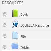 Adding files At the bottom of each section within the Moodle you will see a menu to Add an ACTIVITY or RESOURCE. Scroll down the menu and select FILE.