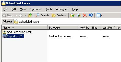 PHD Virtual Backup Exporter - Users Guide Viewing and Editing Export Jobs in the Windows Task Scheduler If you selected to add a task to the Windows Task Scheduler, you can view your job there after