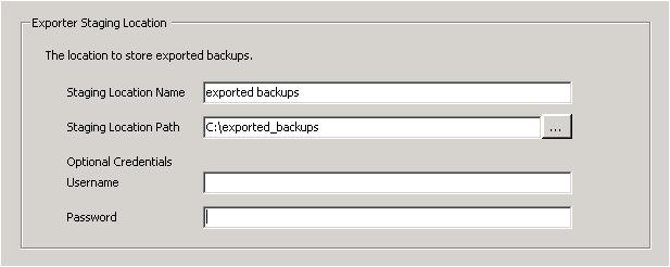 PHD Virtual Backup Exporter - Users Guide General Tab Use the General tab to define the staging location to store your exported backups.