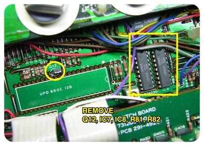 REMOVING MEMORY CIRCUITS Because the Quicksilver 606 CPU uses onboard EEPROM for memory storage, the old memory chips are no longer needed.