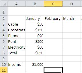 15 Introduction to Excel 2010 you want the results of your calculations to display. Then, in the formula bar type in =.