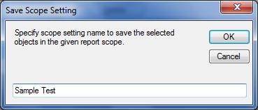 CHAPTER 3 ARKES Features Save Settings Report scope settings - list of objects and their corresponding user credentials, can be customized and stored under a different for re-use.