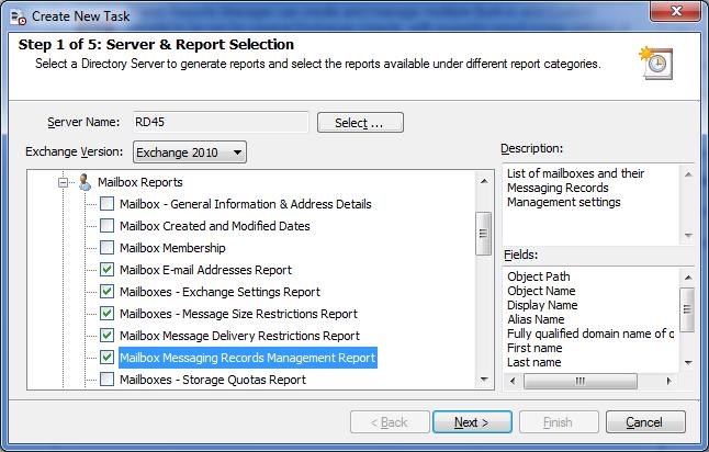 CHAPTER 4 Power Reports 4.1 Create Task To launch Power Reports Task Wizard, Click Task Actions pane. This will bring up the Create New Task wizard.