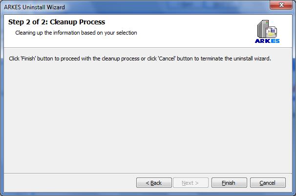 CHAPTER 5 References Click Next to proceed. 3. Confirm the cleanup and/or uninstall process.