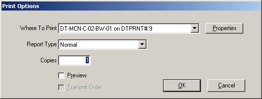 Click the Transmit Order checkbox This action removes the checkmark and stops the order from creating an