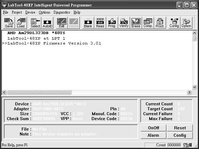 Figure 4-4 Programming progress screen Verifying a Device Menu Device / Verify Hot key Alt- V This function compares the contents of the active device with the contents