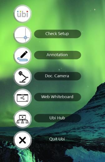 Ubi calibration application: The Ubi app is launched every time a Ubi Camera is connected to the PC (as long as Ubi Service is running). It serves two main purposes Help you calibrate.