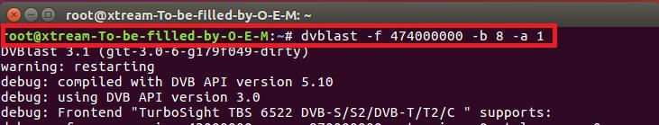 ) # cd /dev/dvb/adapter0 # ln -s demux0 demux1 # ln -s dvr0 dvr1 # ln -s net0 net1 6.2 (Input 0) Lock TV Channels from DVB-T Signal.