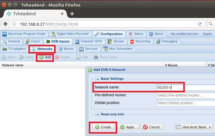 8.4 Log in Networks, set the right Network Name with