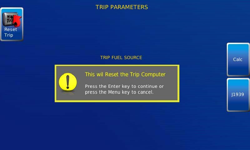 Trip Parameters Trip Parameter calculates or uses J1939 to determine fuel usage.
