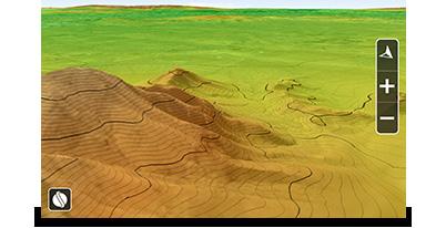 With TerraExplorer s robust and extensive capabilities and ever-increasing interoperability, stunningly realistic 3D visualizations can be created by overlaying