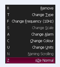 24 Customizing Gauges Setting warnings and Changing Units To Set Warnings on the Gauges right click on the gauge of your choose and select change Alarm.